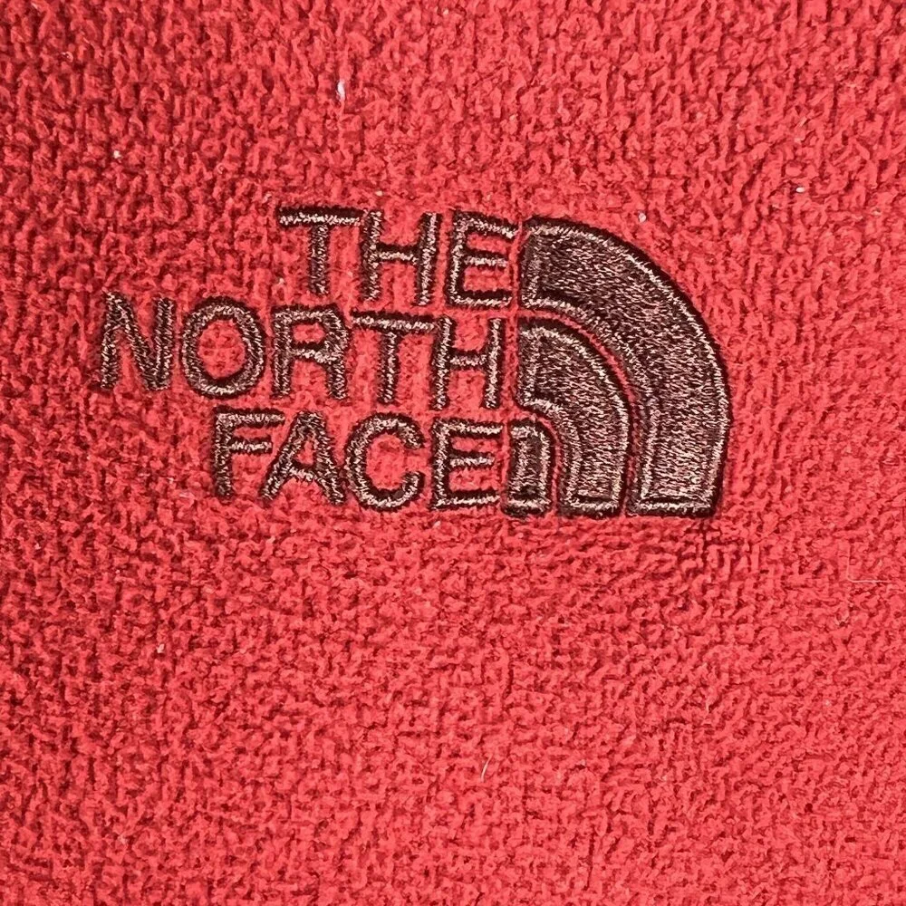 The North Face Men XXL Rage Red 1/4 Zip Pullover Fleece Pullover Sweater Stretch